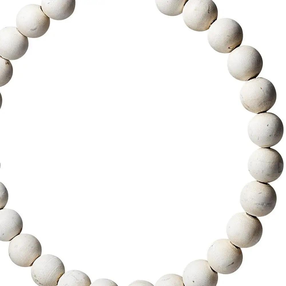 16" White and Gold Wood and Metal Modern Abstract Tabletop Sculpture - Homeroots