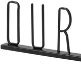 24" Black Metal Our Nest Tabletop Sculpture - Homeroots