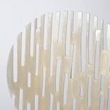 17" Contemporary Rustic Gold Flat Round Sculpture - Homeroots