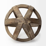 Brown Wooden Hollow Orb Sculpture - Homeroots - Flyclothing LLC