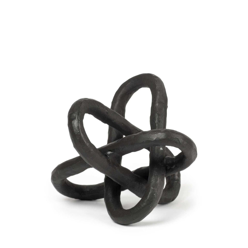 Petite Black Metal Chain Link Sculpture - Homeroots - Flyclothing LLC