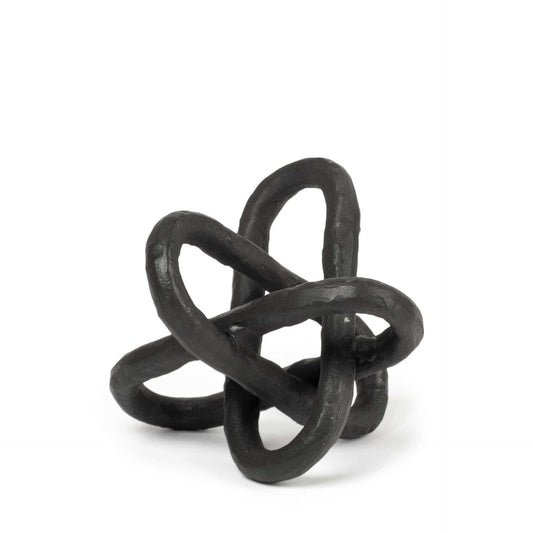 Petite Black Metal Chain Link Sculpture - Homeroots - Flyclothing LLC