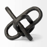 Petite Black Metal Chain Link Sculpture - Homeroots - Flyclothing LLC