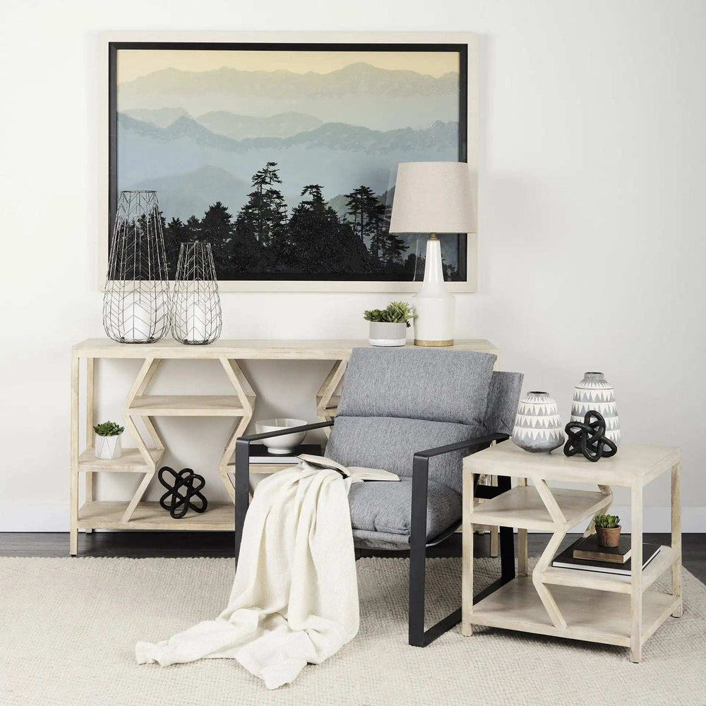 Petite Black Metal Chain Link Sculpture - Homeroots - Flyclothing LLC