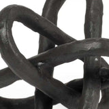 Petite Black Metal Chain Link Sculpture - Homeroots - Flyclothing LLC