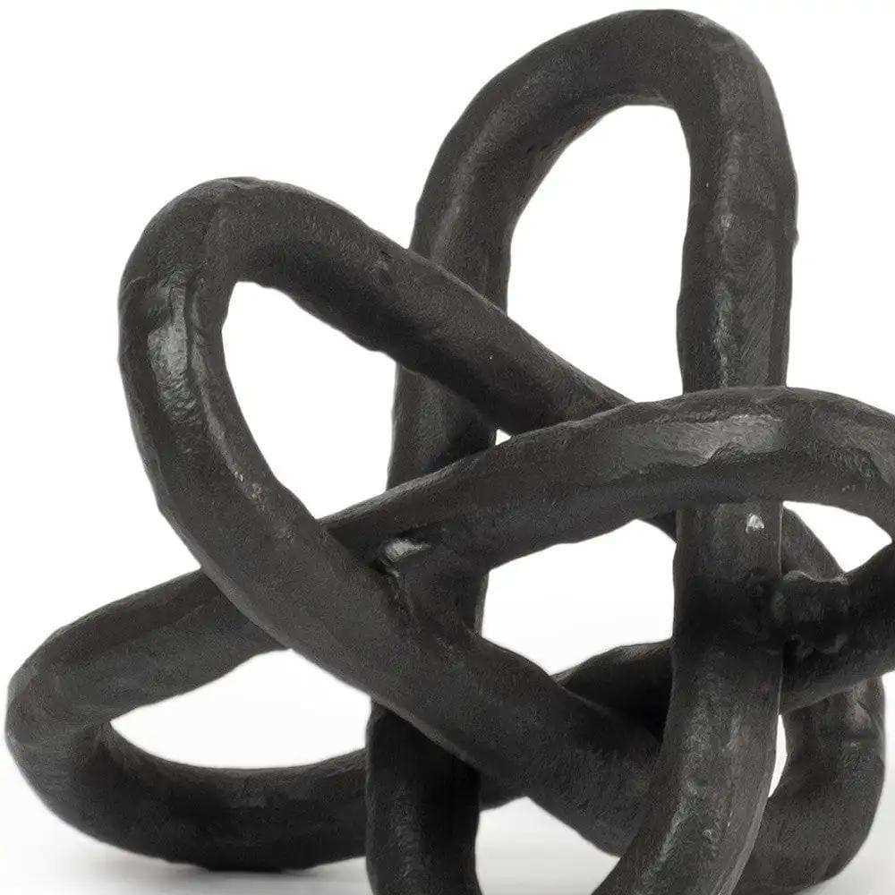 Petite Black Metal Chain Link Sculpture - Homeroots - Flyclothing LLC