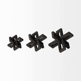 Set Of Three Black Metal Decorative Jacks - Homeroots - Flyclothing LLC