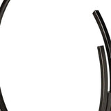 20" Black Iron Modern Abstract Tabletop Sculpture - Homeroots