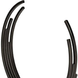 20" Black Iron Modern Abstract Tabletop Sculpture - Homeroots