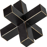 Jumbo Black And Gold Metal Decroative Jack - Homeroots - Flyclothing LLC