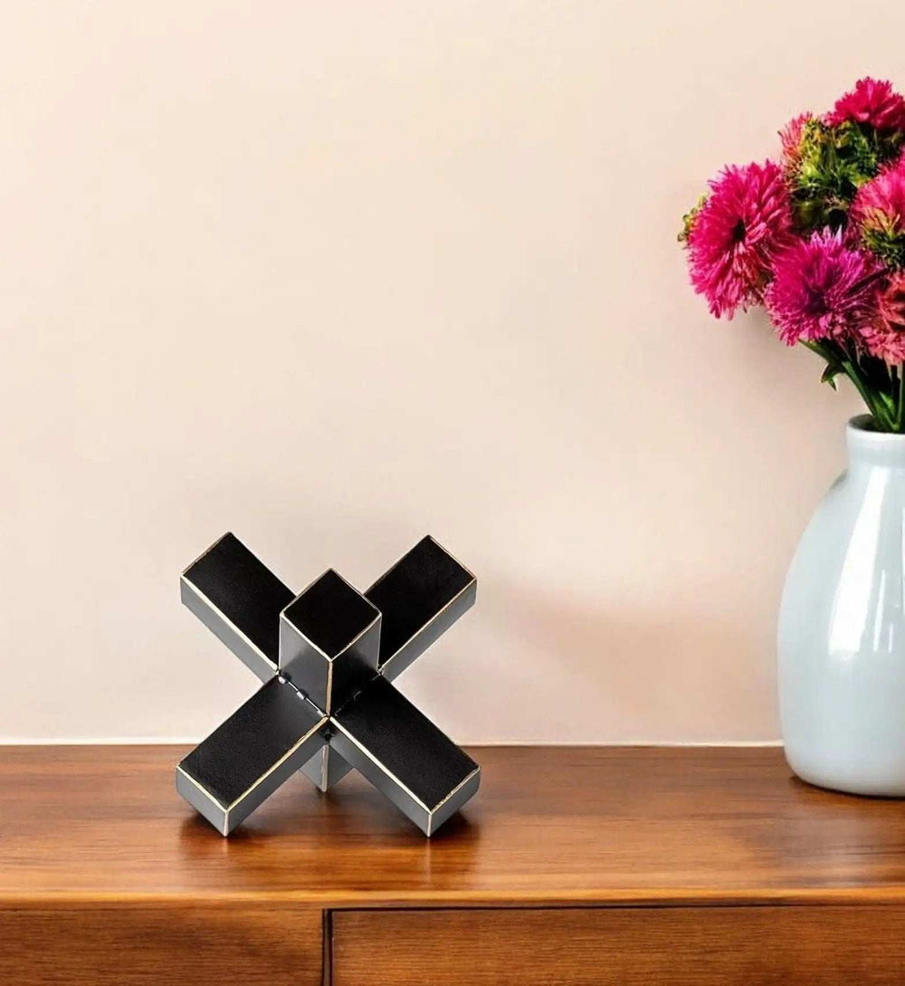 Jumbo Black And Gold Metal Decroative Jack - Homeroots - Flyclothing LLC