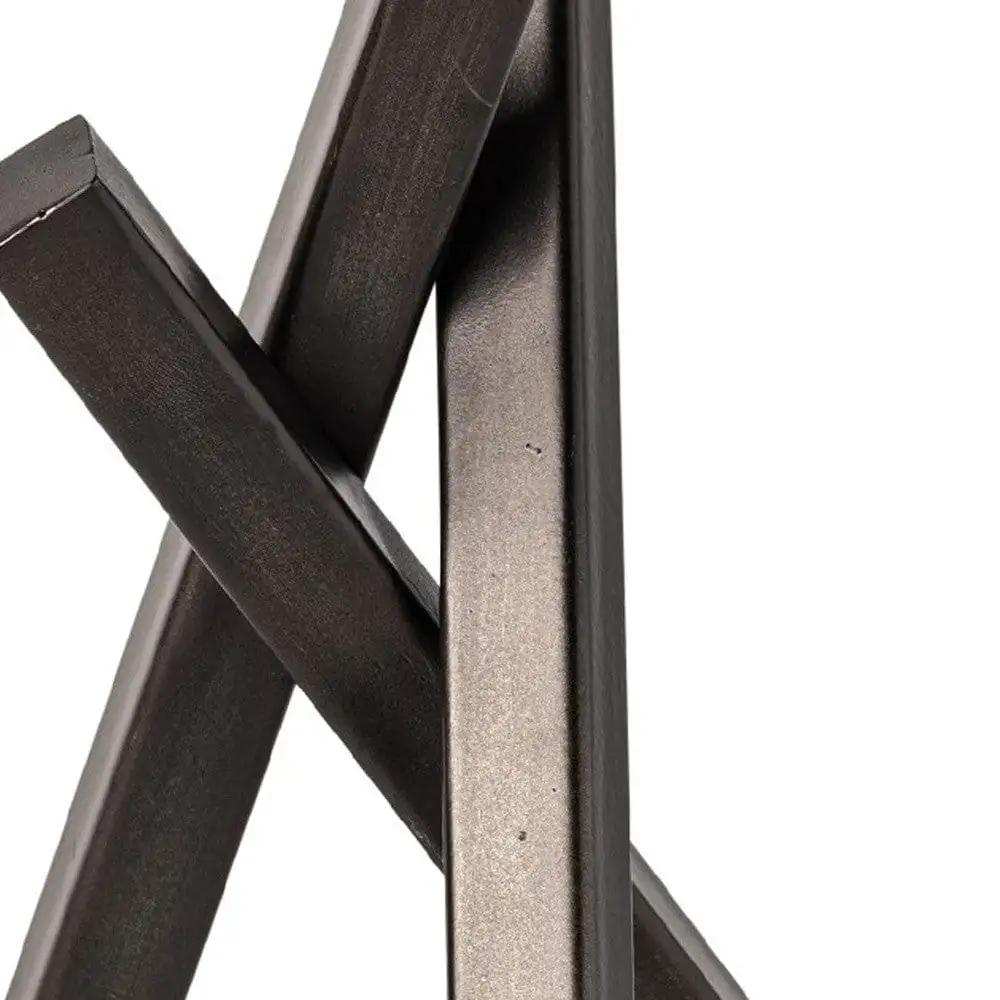 Petite Black Metal Geometric Decor Piece - Homeroots - Flyclothing LLC