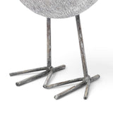 Off White Resin Bent Bird Sculpture - Homeroots - Flyclothing LLC