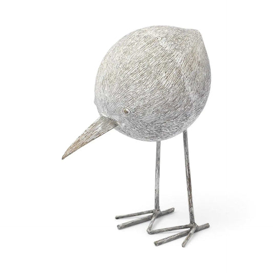 Off White Resin Bird Sculpture - Homeroots - Flyclothing LLC