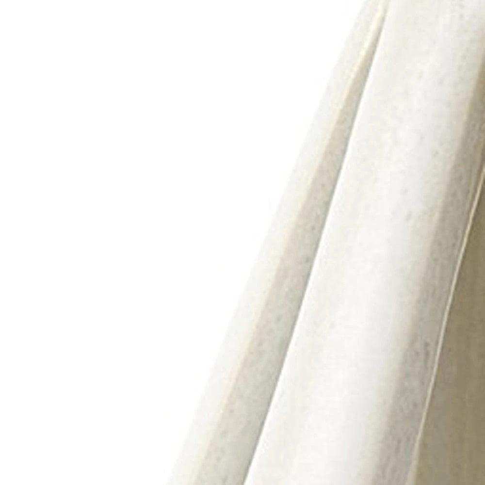 White Crackle Glaze Ceramic Conical Sculpture - Homeroots - Flyclothing LLC