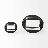 Petite Black Metal Geometric Decor Piece - Homeroots - Flyclothing LLC