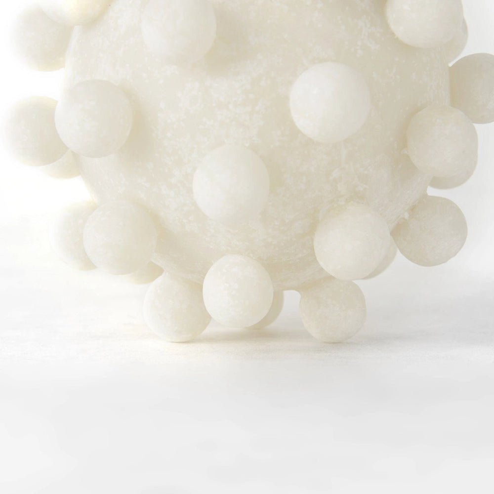 5" Ivory Knobby Nubs Resin Sphere - Homeroots - Flyclothing LLC