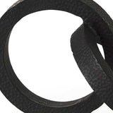 Two Ring Black Hammered Metal Sculpture - Homeroots - Flyclothing LLC