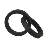 Two Ring Black Hammered Metal Sculpture - Homeroots - Flyclothing LLC