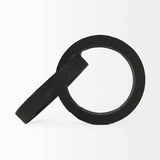 Two Ring Black Hammered Metal Sculpture - Homeroots - Flyclothing LLC