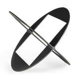 Black Metal Geometric Decor Piece - Homeroots - Flyclothing LLC