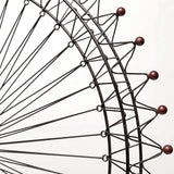 Metal And Wood London Eye Moveable Sculpture - Homeroots - Flyclothing LLC