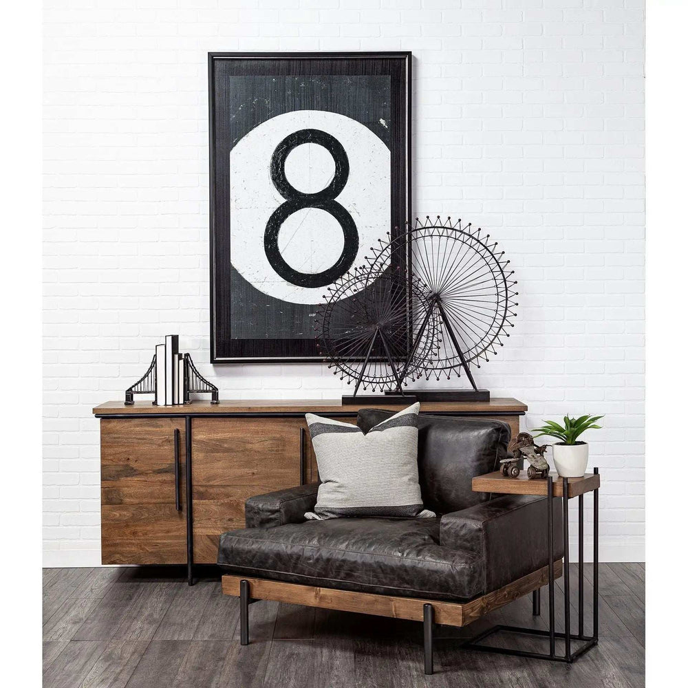 Metal And Wood London Eye Moveable Sculpture - Homeroots - Flyclothing LLC