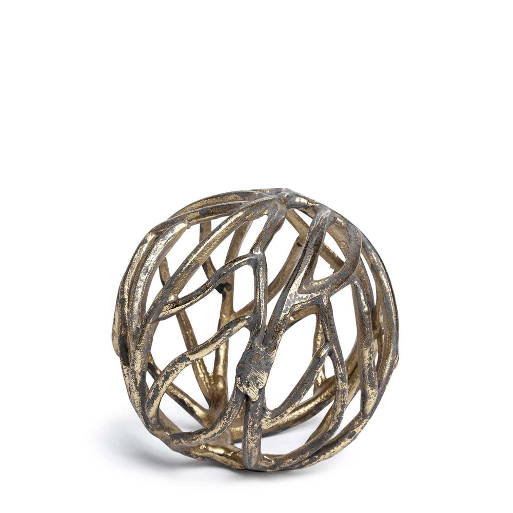 Petite Gold Metal Tree Branch Sculpture - Homeroots - Flyclothing LLC