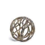 Petite Gold Metal Tree Branch Sculpture - Homeroots - Flyclothing LLC