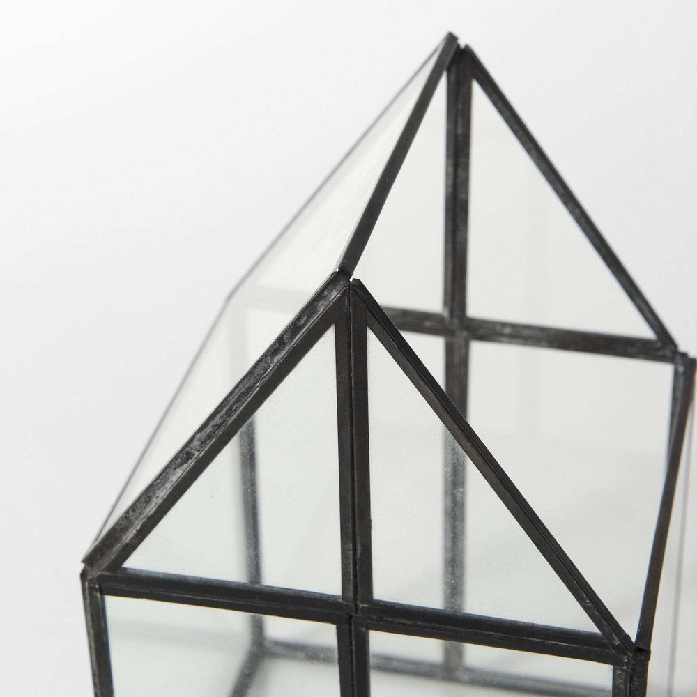 Petite House Shaped Glass Terrarium - Homeroots - Flyclothing LLC