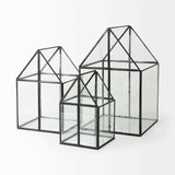 House Shaped Glass Terrarium - Homeroots - Flyclothing LLC
