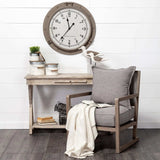 Set Of Three Rustic White Metal Storage Cans - Homeroots - Flyclothing LLC