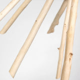 Wood And Metal Starburst Six Bulb Hanging Light - Homeroots - Flyclothing LLC