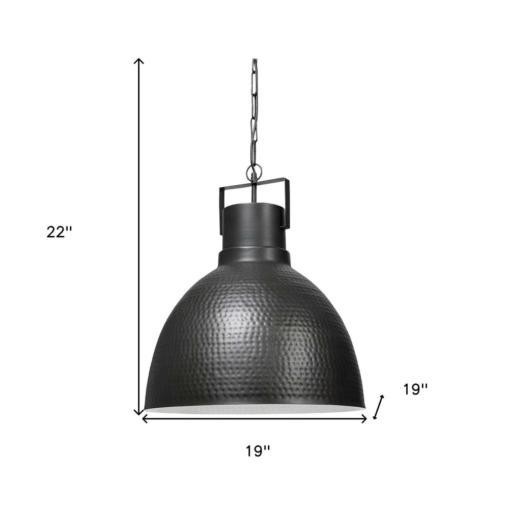 Black Lantern Metal Dimmable Ceiling Light With Black Shades - Homeroots - Flyclothing LLC
