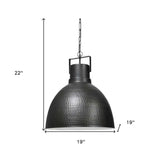 Black Lantern Metal Dimmable Ceiling Light With Black Shades - Homeroots - Flyclothing LLC