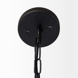 Black Metal Sphere Pendant Hanging Light - Homeroots - Flyclothing LLC