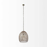 Metallic Woven Hanging Pendant Light - Homeroots - Flyclothing LLC