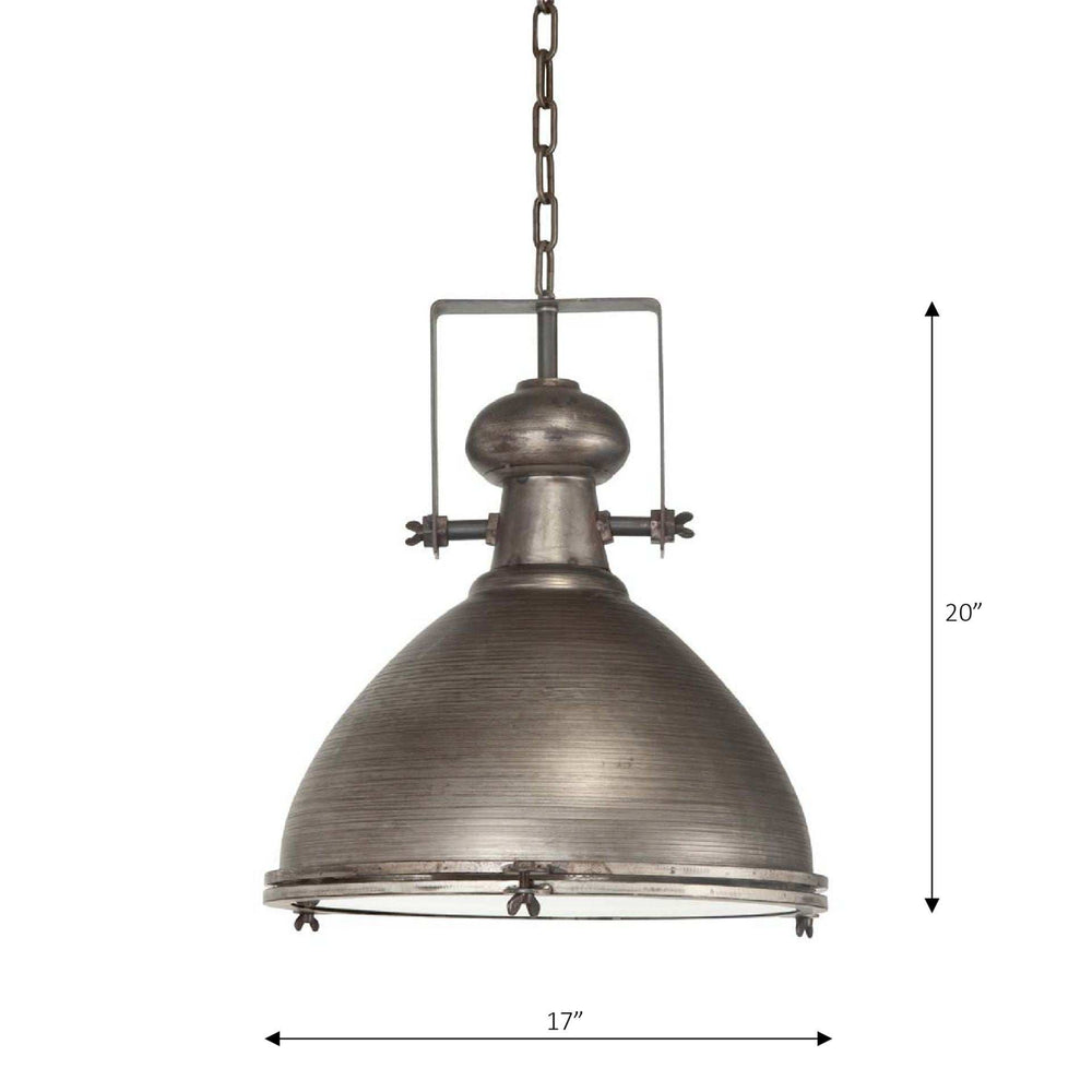 Industrial Gray Metal Hanging Pendant Light - Homeroots - Flyclothing LLC