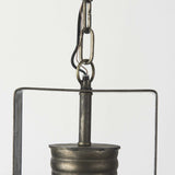 Industrial Caged Black Metal Hanging Light - Homeroots - Flyclothing LLC