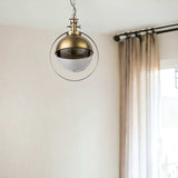 Gold Metal Sphere Pendant Hanging Light - Homeroots - Flyclothing LLC