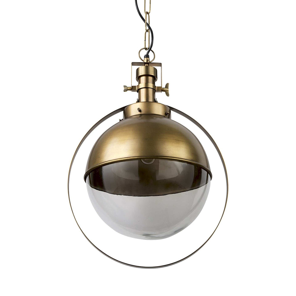 Gold Metal Sphere Pendant Hanging Light - Homeroots - Flyclothing LLC