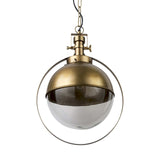 Gold Metal Sphere Pendant Hanging Light - Homeroots - Flyclothing LLC