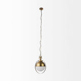 Gold Metal Sphere Pendant Hanging Light - Homeroots - Flyclothing LLC