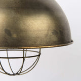 Distressed Bronze Metal Dome Hanging Light - Homeroots - Flyclothing LLC