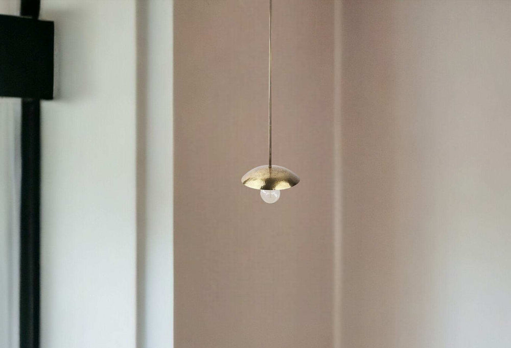 Hammered Gold Metal Hanging Pendant Light - Homeroots - Flyclothing LLC
