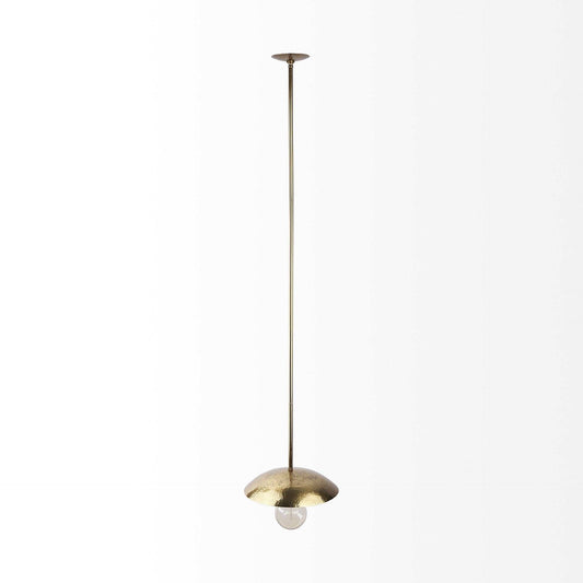 Hammered Gold Metal Hanging Pendant Light - Homeroots - Flyclothing LLC