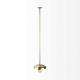 Hammered Gold Metal Hanging Pendant Light - Homeroots - Flyclothing LLC