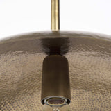 Hammered Gold Metal Hanging Pendant Light - Homeroots - Flyclothing LLC