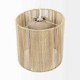 Natural Cane Cylindrical Hanging Pendant Light - Homeroots - Flyclothing LLC