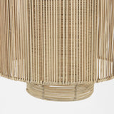 Natural Cane Cylindrical Hanging Pendant Light - Homeroots - Flyclothing LLC